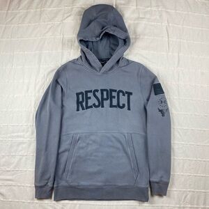 Under Armour Project Rock "Respect" Cold Gear Fleece Hoodie - Men's Small - Gray